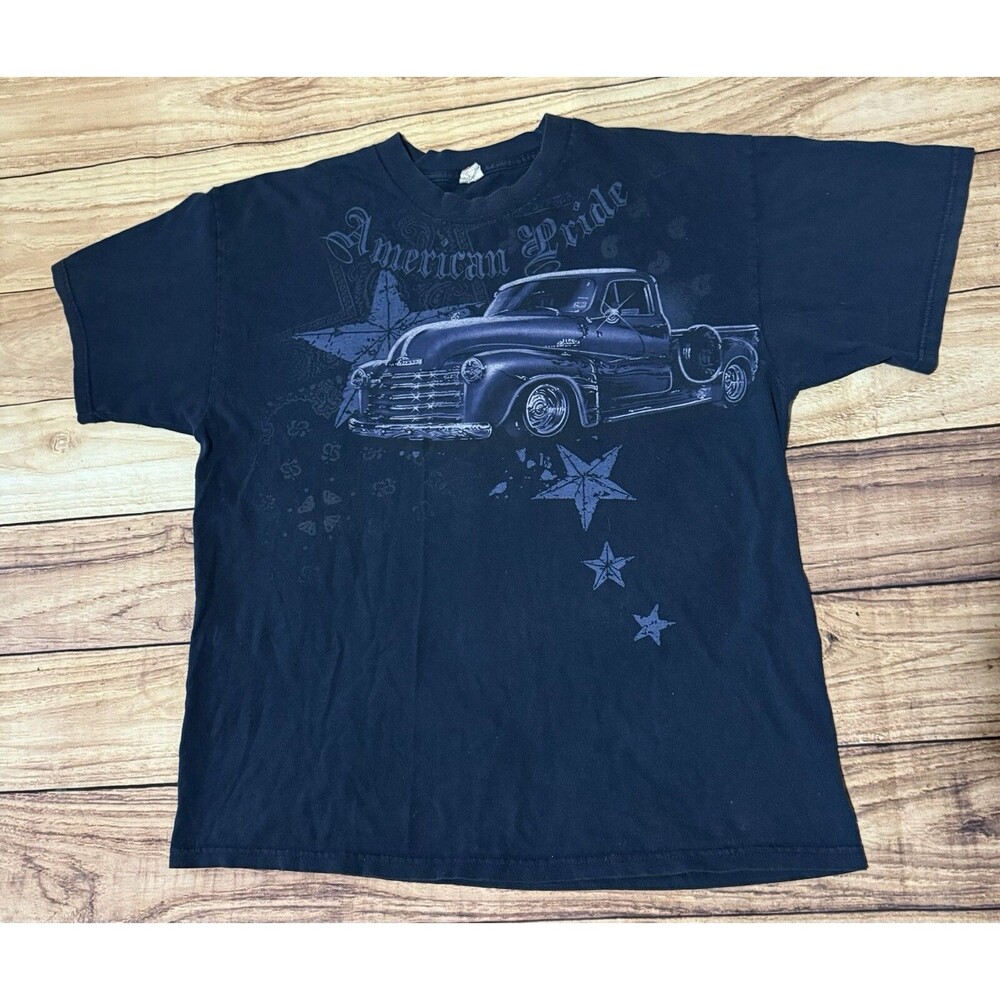 American Pride Classic Low Rider Lowrider T Shirt Blue Size XL Extra Large